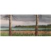 Image 1 : John M. Zupan (1941-1998) framed original watercolour painting titled "Cloudy Sky at Tawyik Lake", 6