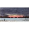 Image 1 : John M. Zupan (1941-1998) unframed original watercolour painting, titled "Sunset with Approaching Pl