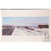 Image 1 : John M. Zupan (1941-1998) unframed original watercolour painting, titled "To Ft. Saskatchewan", 6 1/