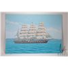 Image 2 : John M. Zupan (1941-1998) unframed acrylic on board painting of the tall ship Thekala, artist signed