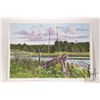 Image 2 : John M. Zupan (1941-1998) unframed original watercolour painting, title on verso "Along the Moss Tra