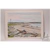 Image 2 : John M. Zupan (1941-1998) unframed original watercolour painting of fishing on a coast line, signed 