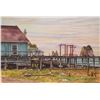 Image 1 : John M. Zupan (1941-1998) unframed original watercolour painting, titled on verso "Loading Dock at L