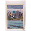 Image 2 : John M. Zupan (1941-1998) unframed original watercolour/ body color painting, titled on verso " Over