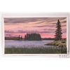 Image 2 : John M. Zupan (1941-1998) unframed original watercolour of a serene lake scene, artist signed 10 1/2