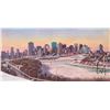 Image 1 : John M. Zupan (1941-1998) unframed original watercolour painting, titled on verso "Downtown in Early