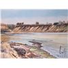 Image 1 : John M. Zupan (1941-1998) unframed original watercolour painting, titled on verso "N. Sask. River E.