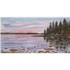 Image 1 : John M. Zupan (1941-1998) unframed original watercolour painting of lake scene, signed by artist 10 