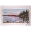 Image 2 : John M. Zupan (1941-1998) unframed original watercolour painting of lake scene, signed by artist 10 