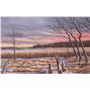 Image 1 : John M. Zupan (1941-1998) unframed original watercolour painting of a winter lake scene, signed by a