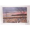 Image 2 : John M. Zupan (1941-1998) unframed original watercolour painting of a winter lake scene, signed by a