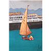Image 4 : Jean Morie Zupan (John M. Zupan 1941-1998) unframed original watercolour painting, titled "Rex", sig