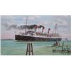 Image 1 : John M. Zupan (1941-1998) unframed with mat original watercolour painting of the Cap Arcona Ocean Li