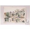 Image 2 : Jerry Heine unframed original watercolour painting, titled " Stirling Bridge" and dated 9/83, 8" X 1