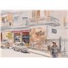 Image 1 : Jerry Heine unframed original watercolour titled "Rome 9/83", 8" X 11"