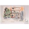 Image 2 : Jerry Heine unframed original watercolour painting, titled "View from Fleming Hotel, Rome 9/83", 8" 