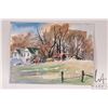 Image 2 : Jerry Heine unframed original watercolour painting, titled on verso " Buildings Near Ottowa", 9" X 1