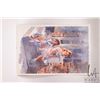Image 2 : Jerry Heine unframed original watercolour of two little girls on a front step, 21" X 14"