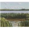 Image 1 : John M. Zupan (1941-1998) framed original watercolour painting, labelled "Afternoon at Tawayik Lake"