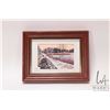 Image 3 : John M. Zupan (1941-1998) framed original watercolour painting of a wintry treeline, 3 1/2" X 4 1/2"