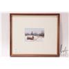 Image 3 : John M. Zupan (1941-1998) framed original watercolour painting of a hay bale in a rural setting, 3" 