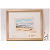 Image 3 : John M. Zupan (1941-1998) framed original watercolour painting, labelled "Monzquite Beach", 3 1/4" X