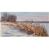 Image 1 : John M. Zupan (1941-1998) framed original watercolour painting, labelled on verso " Reeds in Winter,