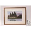 Image 3 : John M. Zupan (1941-1998) framed original watercolour painting of a shoreline lake, 7 1/2" X 10 1/2"
