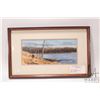 Image 3 : John M. Zupan (1941-1998) framed original watercolour painting, labelled " Shore of Adamson Lake", 5
