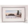 Image 3 : John M. Zupan (1941-1998) framed original watercolour painting, labelled on verso " Lake under Snow"
