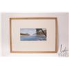 Image 3 : John M. Zupan (1941-1998) framed original watercolour painting of a lake scene, 4 1/2" X 9"