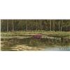 Image 1 : John M. Zupan (1941-1998) framed original watercolour painting, labelled " Beaver House", 6 1/2" X 1