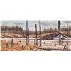Image 1 : John M. Zupan (1941-1998) framed original watercolour painting, labelled " Beaver Pond", 4 1/2" X 10