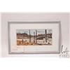 Image 3 : John M. Zupan (1941-1998) framed original watercolour painting, labelled " Beaver Pond", 4 1/2" X 10