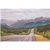 Image 3 : John M. Zupan (1941-1998) unframed original watercolour painting, titled on verso " West of Nordegg"