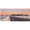 Image 1 : John M. Zupan (1941-1998) unframed original watercolour painting, titled on verso " Hwy #37 At Dusk"