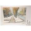 Image 2 : John M. Zupan (1941-1998) unframed original watercolour painting of a street scene, signed by artist