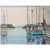 Image 1 : John M. Zupan (1941-1998) framed acrylic on canvas painting of a fishing boats Cetus and Seita Vanco