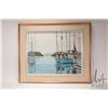 Image 2 : John M. Zupan (1941-1998) framed acrylic on canvas painting of a fishing boats Cetus and Seita Vanco