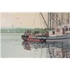 Image 1 : John M. Zupan (1941-1998) unframed acrylic on board painting of a fishing boat, 16" X 24"