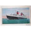 Image 2 : John M. Zupan (1941-1998) unframed original watercolour painting of a steam ship marked United State