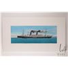 Image 2 : John M. Zupan (1941-1998) unframed original watercolour painting of Gablonz steam ship, 6 1/2" X 16 