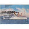 Image 1 : John M. Zupan (1941-1998) unframed original watercolour painting of the Empress of China leaving Van
