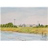 Image 1 : John M. Zupan (1941-1998) unframed original watercolour painting, titled on verso "Towards West on 1