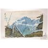 Image 2 : John M. Zupan (1941-1998) unframed original watercolour painting of a mountainscape, 14 1/2" X 21"