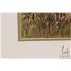 Image 2 : John M. Zupan (1941-1998) framed original watercolour painting of a sunset over the lake, 4 1/2" X 9