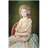 Image 1 : John M. Zupan (1941-1998) gilt framed acrylic on board portrait painting after a painting by Jacques