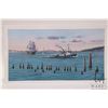 Image 2 : John M. Zupan (1941-1998) unframed original watercolour painting titled on verso "Knappton Tug and L