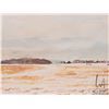 Image 1 : John M. Zupan (1941-1998) unframed original watercolour painting, titled on verso " Farms at Namao",