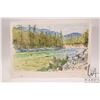 Image 2 : John M. Zupan (1941-1998) unframed original watercolour and ink drawing, titled " Similkamen River a